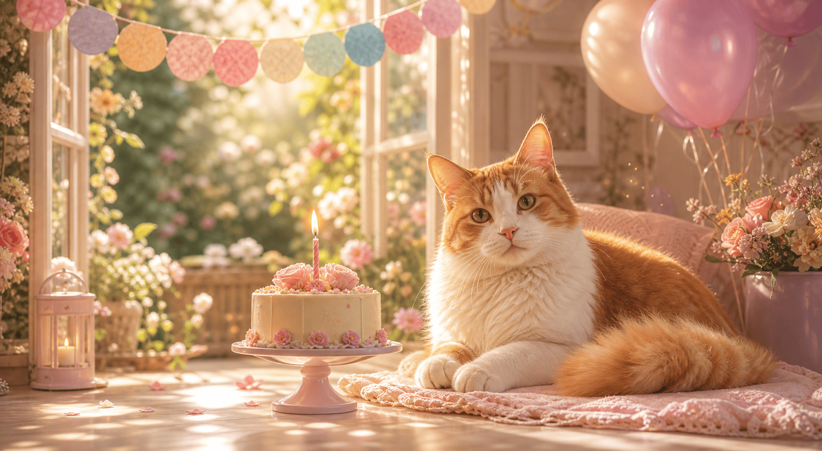 Birthday Memorial cat memory template